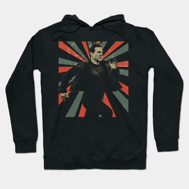 Run || Mission: Impossible || Vintage Art Design Hoodie by Setipixel